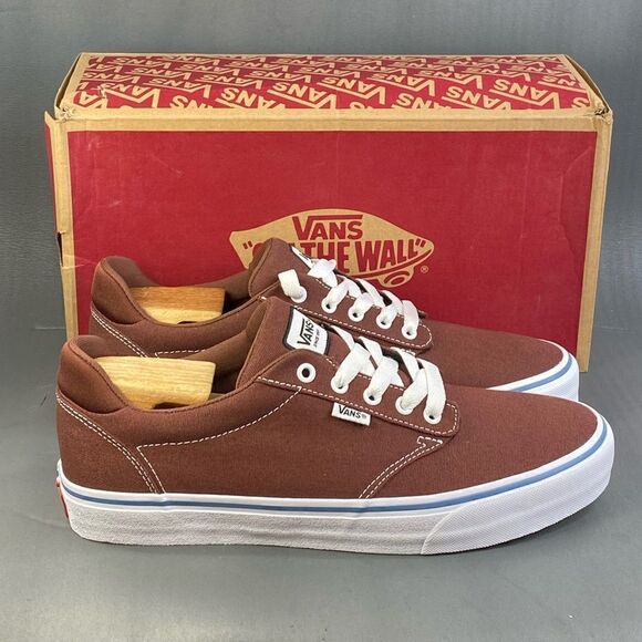 Vans Men's Atwood Deluxe Trainers Sneaker Canvas Root Beer shoe mens size11.5